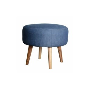 Fancy Wooden Legs Puffy Navy